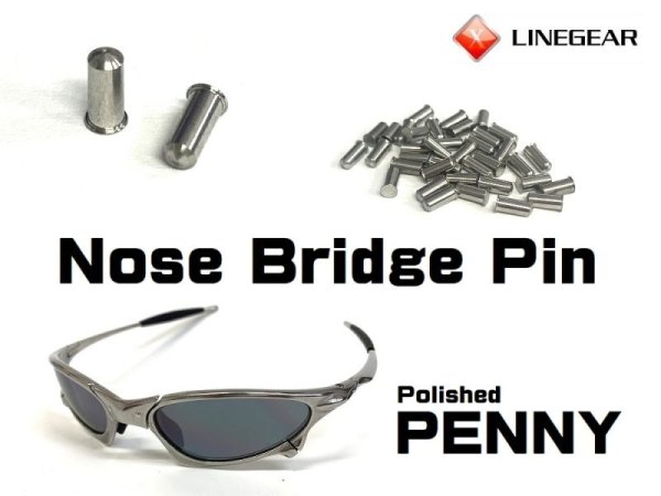 Photo1: Nose Bridge Pin for Polished Penny