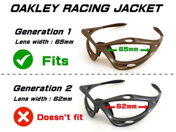 Photo2: RACING JACKET Generation 1 Non-Polarized Vented Lens