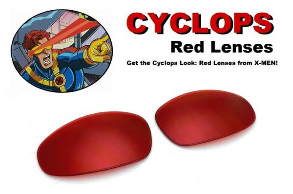 Photo1: Cyclops Prism Red Lenses for Juliet