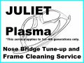 Juliet - nose bridge tune-up service and Plasma frame cleaning