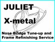 Photo1: Juliet - nose bridge tune-up service and X-metal color frame refinish (1)