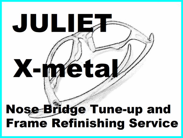 Photo1: Juliet - nose bridge tune-up service and X-metal color frame refinish (1)