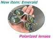 Photo1: Emerald - Polarized Lenses. Please select the frame to be cut from the dropdown menu. (1)